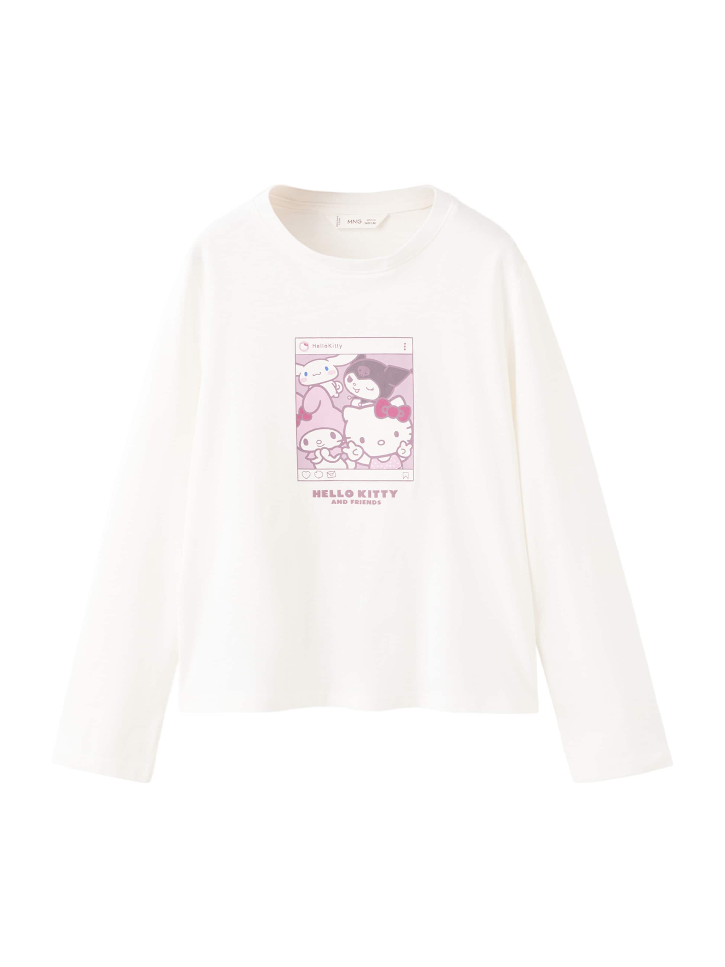 MANGO KIDS Лонгслив 'HKSELFIE' в цвете Off White
MANGO KIDS Лонгслив 'HKSELFIE' в цвете Off White