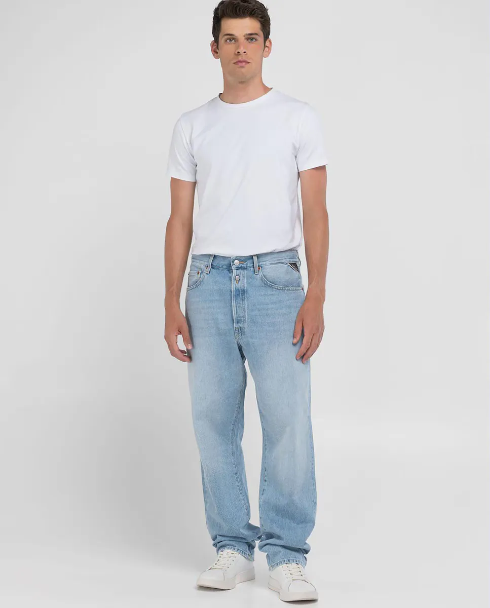 Мужские джинсы прямого кроя с карманами Replay, светло-голубой
Мужские джинсы прямого кроя с карманами Replay, светло-голубой