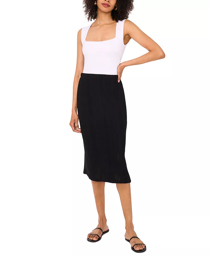 Женская миди-юбка с боковым разрезом на резинке Vince Camuto, черный
Женская миди-юбка с боковым разрезом на резинке Vince Camuto, черный