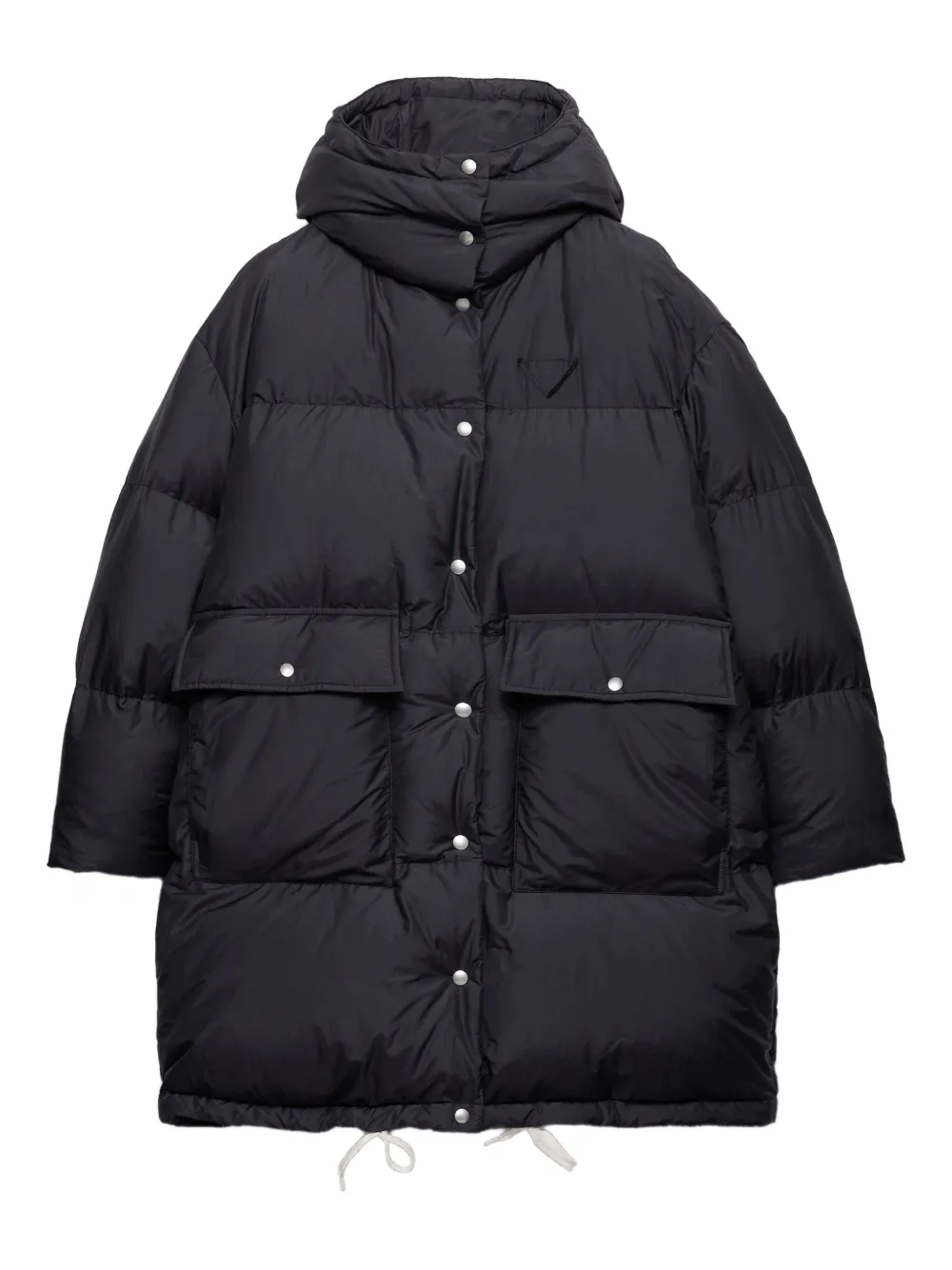 Пуховик с капюшоном Prada, синий
Пуховик с капюшоном Prada, синий