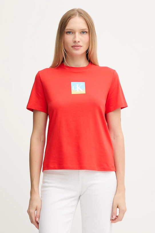 Хлопковая футболка Calvin Klein Jeans, красный
Хлопковая футболка Calvin Klein Jeans, красный