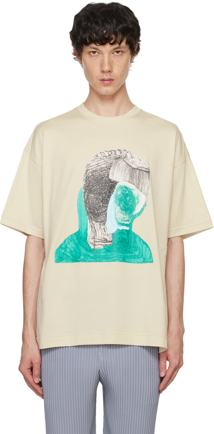 Бежевая футболка RB HOMME PLISSe ISSEY MIYAKE
Бежевая футболка RB HOMME PLISSe ISSEY MIYAKE