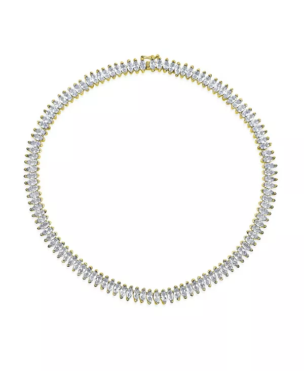 Ожерелье для тенниса в стиле ар-деко для праздника, дня, вечеринки, синего, прозрачного, белого цвета с кубическим цирконием, огранки «маркиз», торжественного случая, выпускного, серебра, позолоты Bling Jewelry, gold-tone
Ожерелье для тенниса в стиле ар-деко для праздника, дня, вечеринки, синего, прозрачного, белого цвета с кубическим цирконием, огранки «маркиз», торжественного случая, выпускного, серебра, позолоты Bling Jewelry, gold-tone