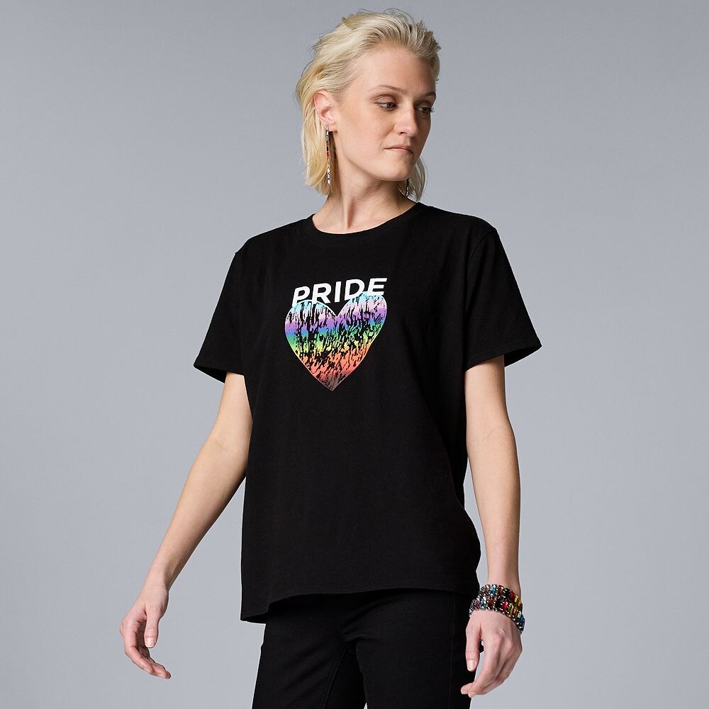 Женская футболка Simply Vera Vera Wang Pride с рисунком, цвет Pride Heart
Женская футболка Simply Vera Vera Wang Pride с рисунком, цвет Pride Heart