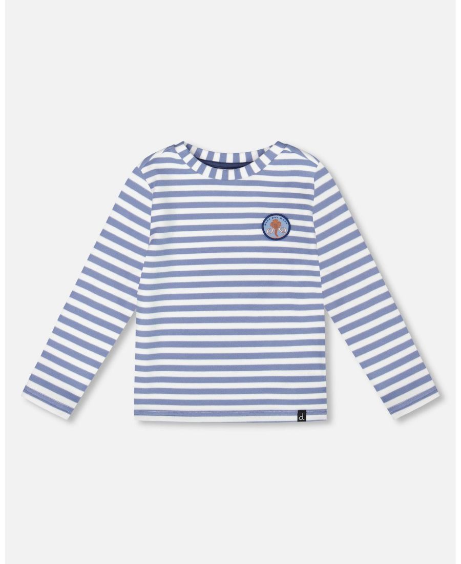Детская футболка с длинными рукавами, полосатая, светло-голубая, очень мягкая Deux par Deux, Blue stripe
Детская футболка с длинными рукавами, полосатая, светло-голубая, очень мягкая Deux par Deux, Blue stripe