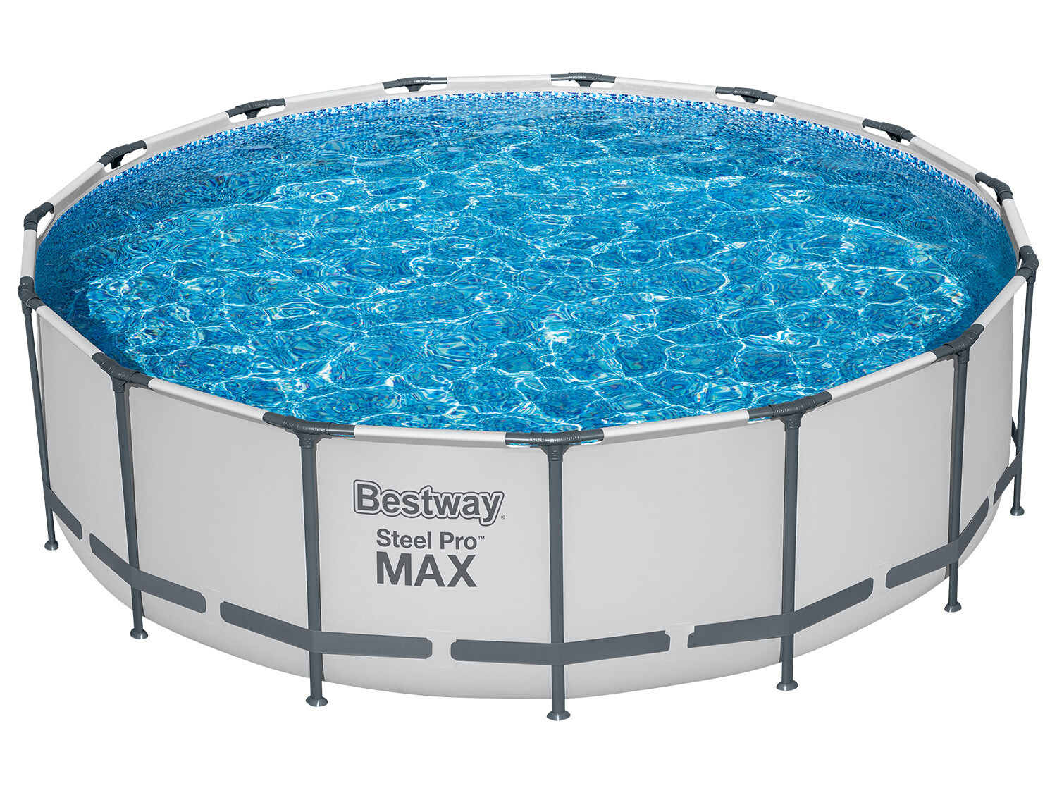 Каркасный бассейн Bestway Steel Pro MAX в комплекте с фильтр-насосом Ø 457 x 122 см
Каркасный бассейн Bestway Steel Pro MAX в комплекте с фильтр-насосом Ø 457 x 122 см