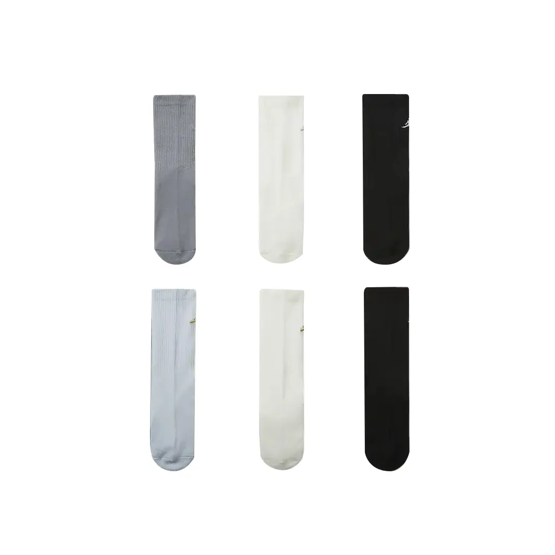 Повседневные носки 6 пар подростковые Jordan, 6 пар (черный/белый парусный/серый)
Повседневные носки 6 пар подростковые Jordan, 6 пар (черный/белый парусный/серый)