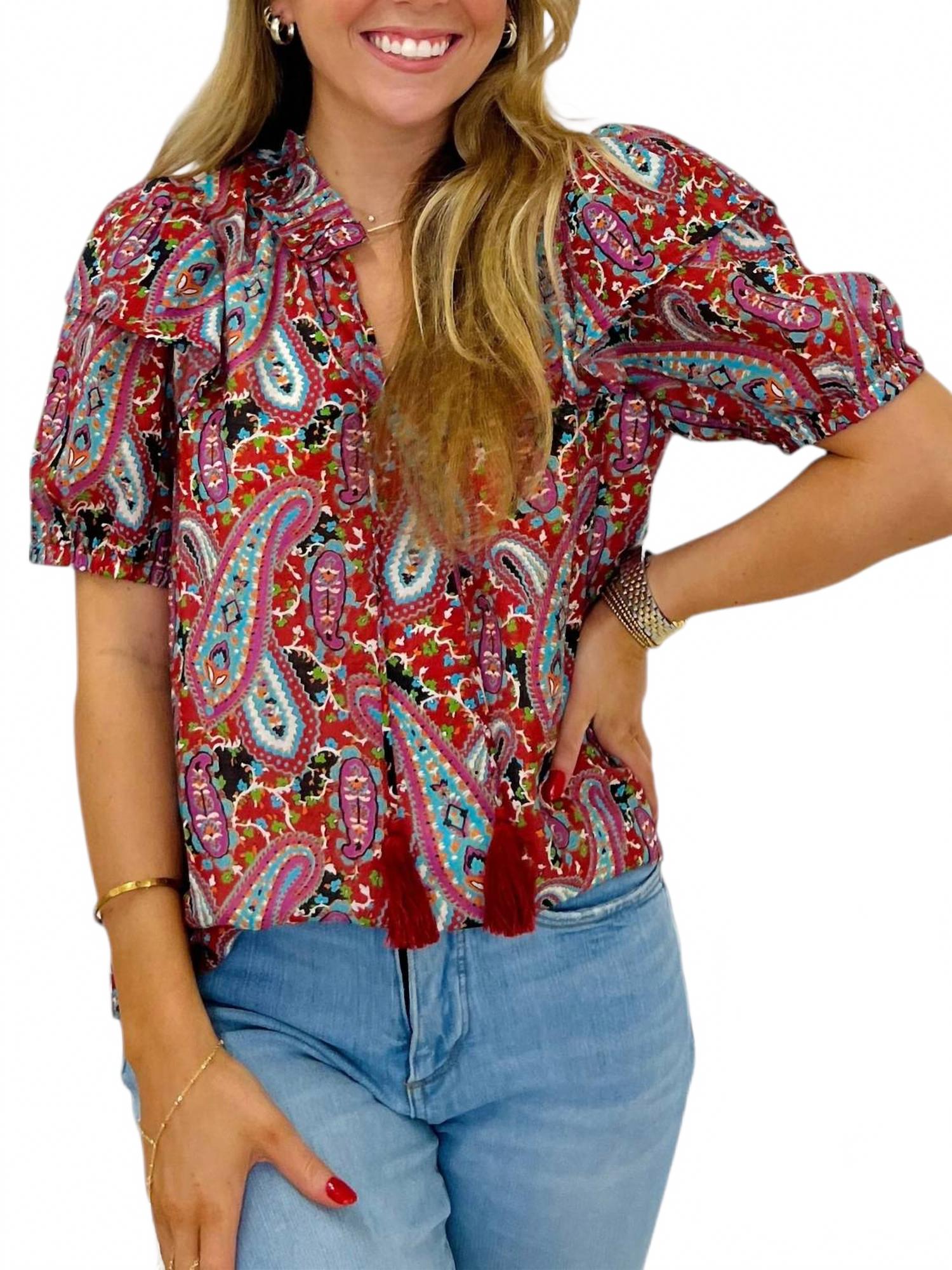 Топ Camila с расклешенными рукавами в красном цвете Joy Joy
Топ Camila с расклешенными рукавами в красном цвете Joy Joy