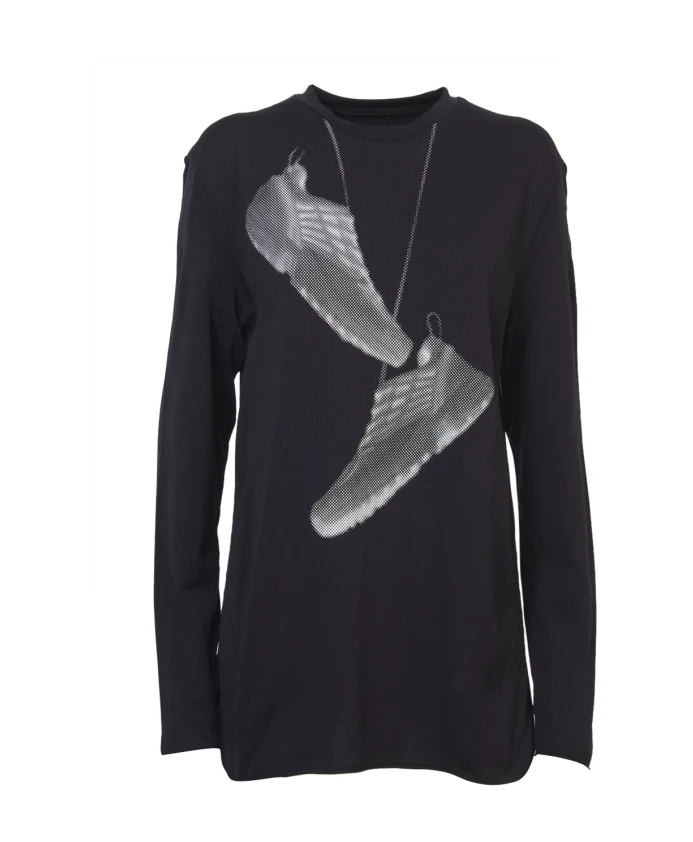 Футболка с принтом кроссовок Mm6 Maison Margiela, черный
Футболка с принтом кроссовок Mm6 Maison Margiela, черный