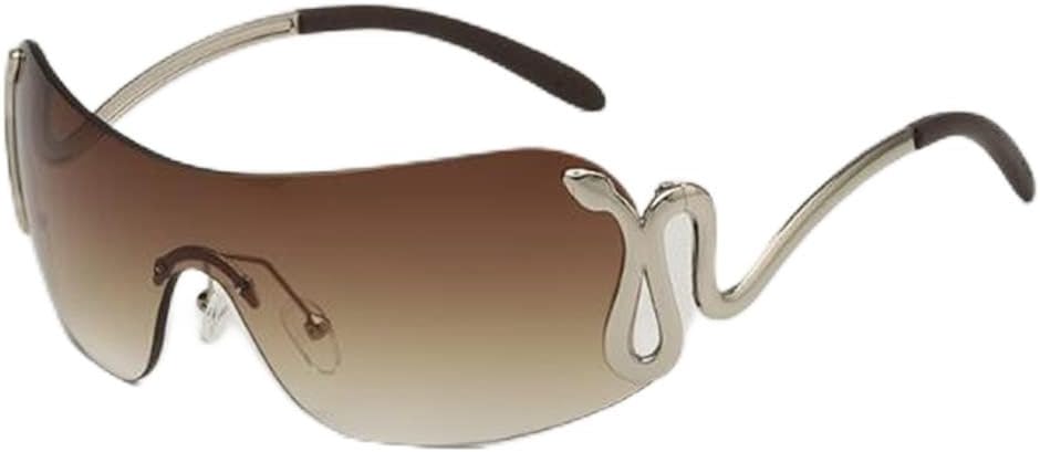 Солнцезащитные очки PUB в цельной металлической оправе без рамы с индивидуальным дизайном в виде змеи. Модные солнцезащитные очки для мужчин и женщин, Silver Frame Double Tea Flake
Солнцезащитные очки PUB в цельной металлической оправе без рамы с индивидуальным дизайном в виде змеи. Модные солнцезащитные очки для мужчин и женщин, Silver Frame Double Tea Flake