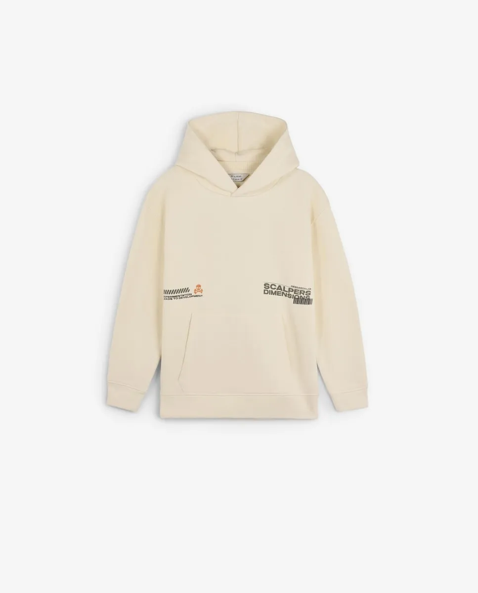Детская толстовка с капюшоном и карманом-кенгуру Scalpers, белый
Детская толстовка с капюшоном и карманом-кенгуру Scalpers, белый