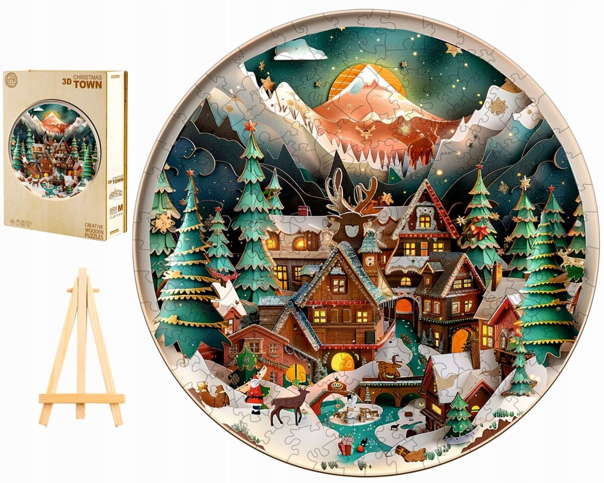 Большой Деревянный Пазл 280 Деталей Зимний Город 3D Деревянная Коробка Pasjo24
Большой Деревянный Пазл 280 Деталей Зимний Город 3D Деревянная Коробка Pasjo24