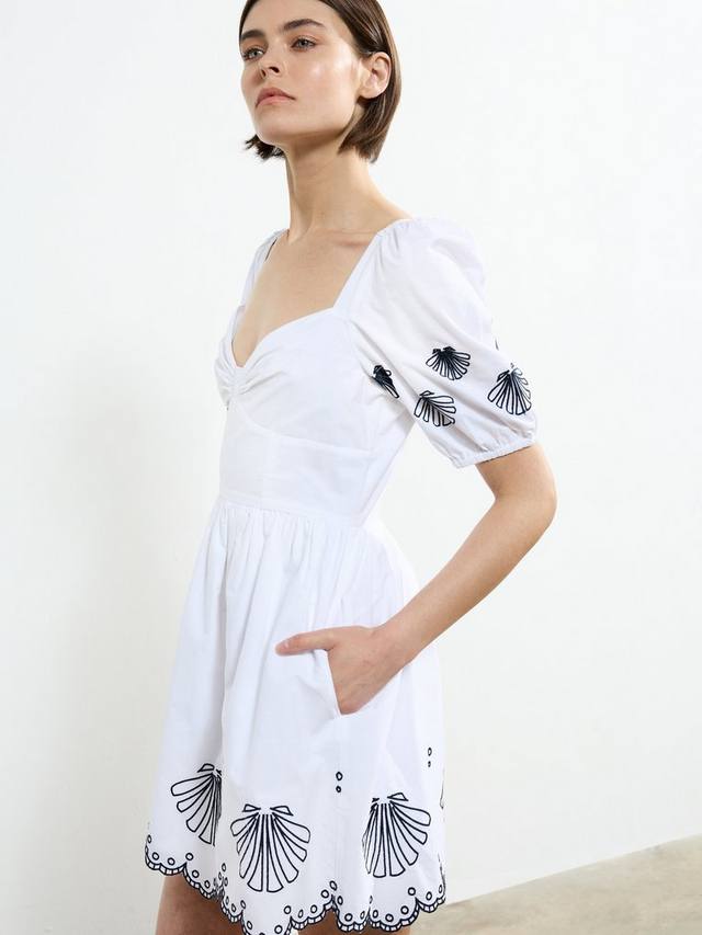 Мини-платье Cambria Anglaise French Connection, White/Navy
Мини-платье Cambria Anglaise French Connection, White/Navy