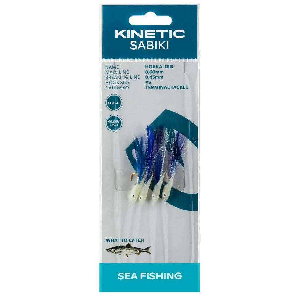 Оснастки Kinetic Sabiki Hokkai, прозрачный 
Оснастки Kinetic Sabiki Hokkai, прозрачный