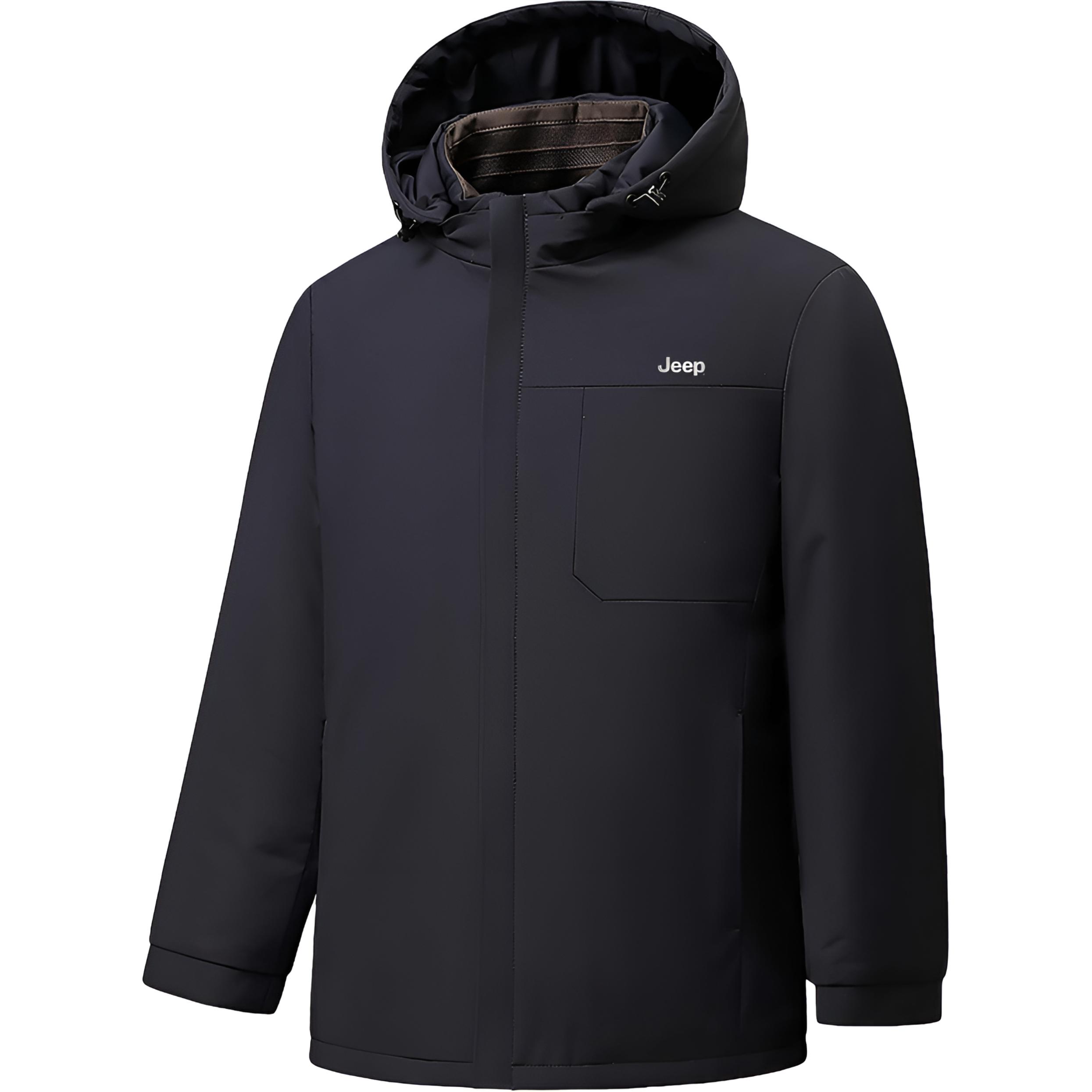 Пуховик Unisex с отстегивающимся капюшоном утепленный Others Jeep, темно-синий
Пуховик Unisex с отстегивающимся капюшоном утепленный Others Jeep, темно-синий