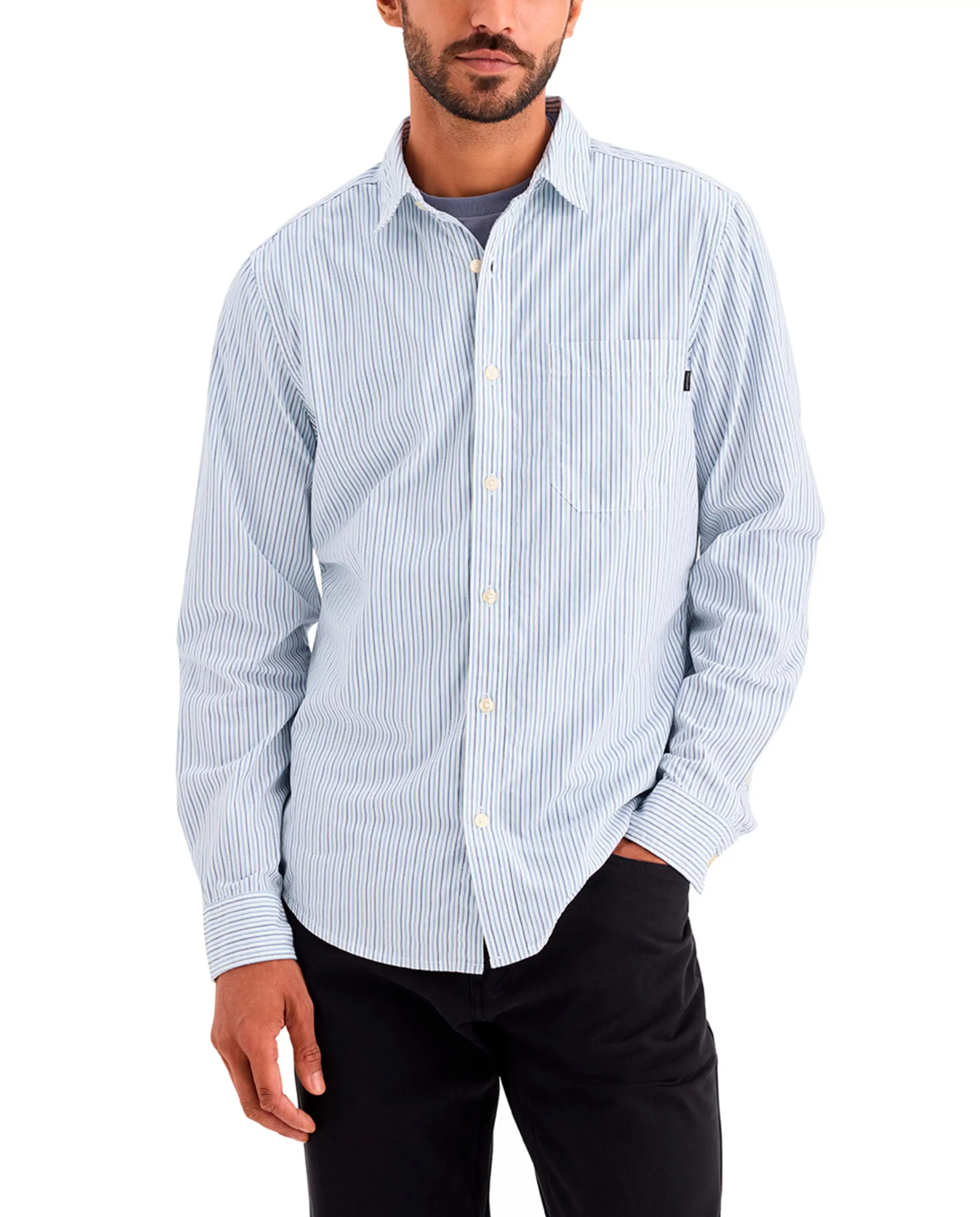 Мужская повседневная рубашка с карманом Dockers, светло-голубой
Мужская повседневная рубашка с карманом Dockers, светло-голубой