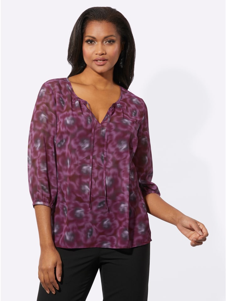 Блузка с принтом в бордово-сиреневом цвете WITT WEIDEN
Блузка с принтом в бордово-сиреневом цвете WITT WEIDEN