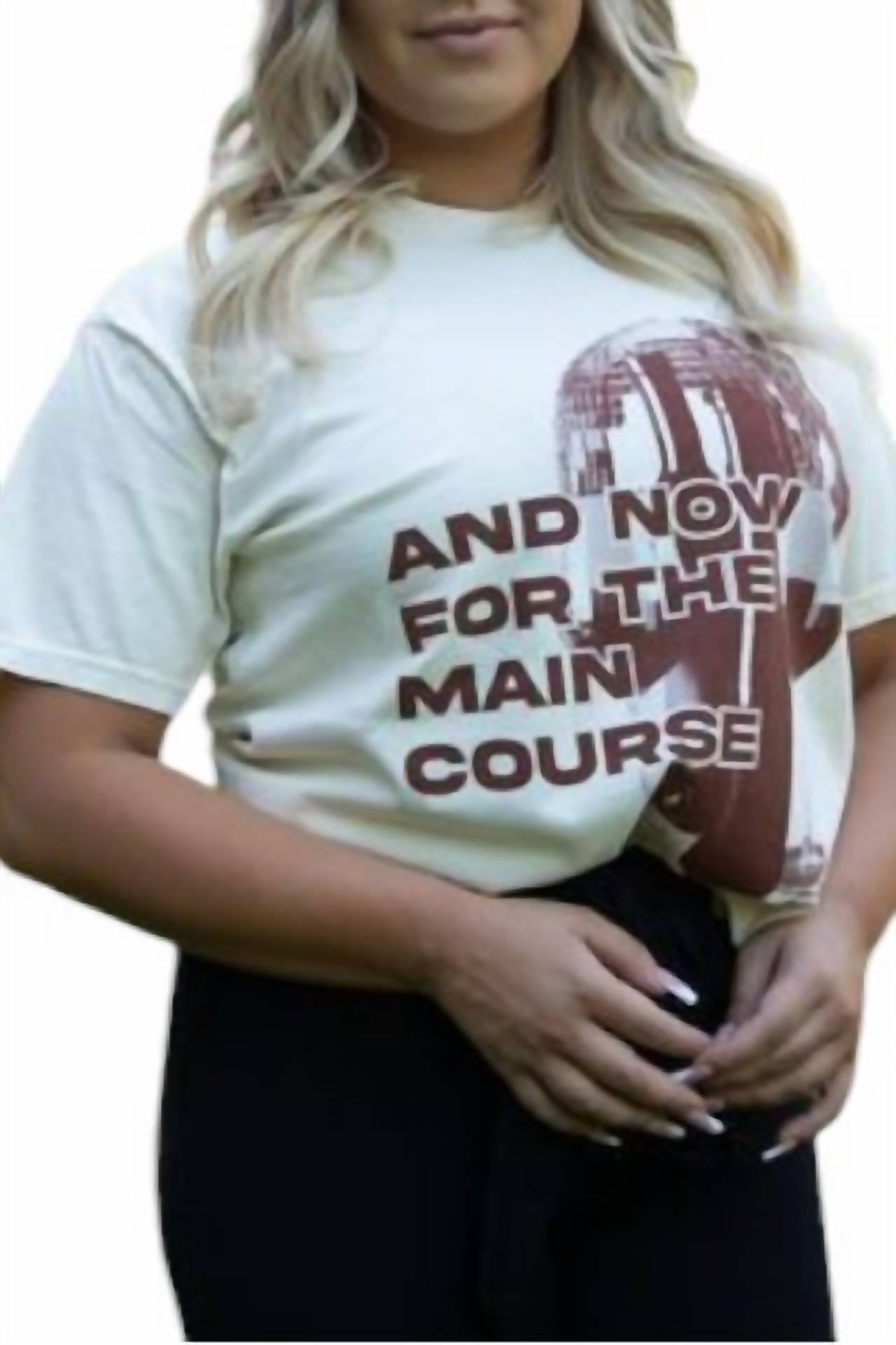 Графическая футболка Main Course в кремовом цвете FRIDAY + SATURDAY
Графическая футболка Main Course в кремовом цвете FRIDAY + SATURDAY