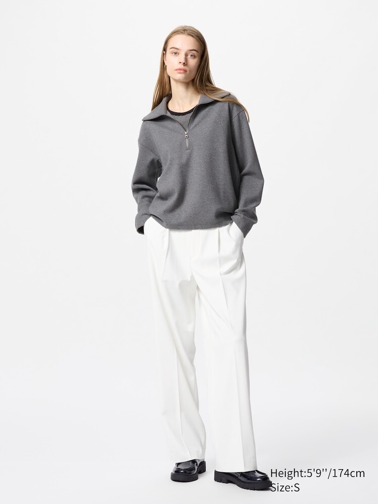 Широкие брюки со складками Uniqlo, цвет 00 белый
Широкие брюки со складками Uniqlo, цвет 00 белый