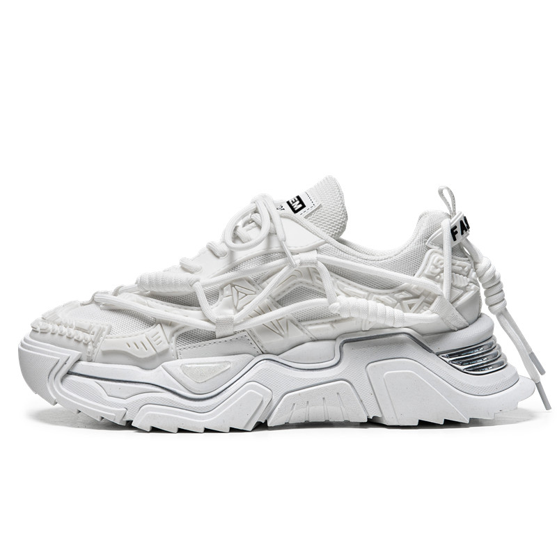 JKEM Антискользящие износостойкие массивные низкие кроссовки мужские белые, цвет White
JKEM Антискользящие износостойкие массивные низкие кроссовки мужские белые, цвет White