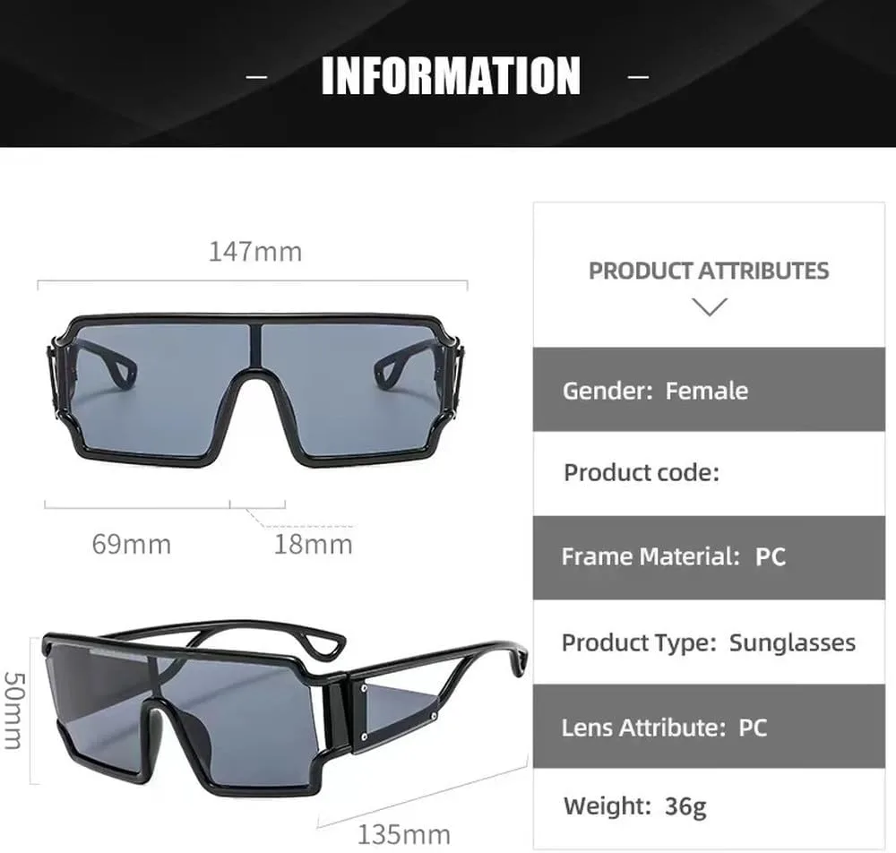 Мужские солнцезащитные очки-моноблоки увеличенного размера 2027 года, винтажные очки для женщин, модные солнцезащитные очки конфетных цветов MTZJH, Champagne-pink
Мужские солнцезащитные очки-моноблоки увеличенного размера 2027 года, винтажные очки для женщин, модные солнцезащитные очки конфетных цветов MTZJH, Champagne-pink