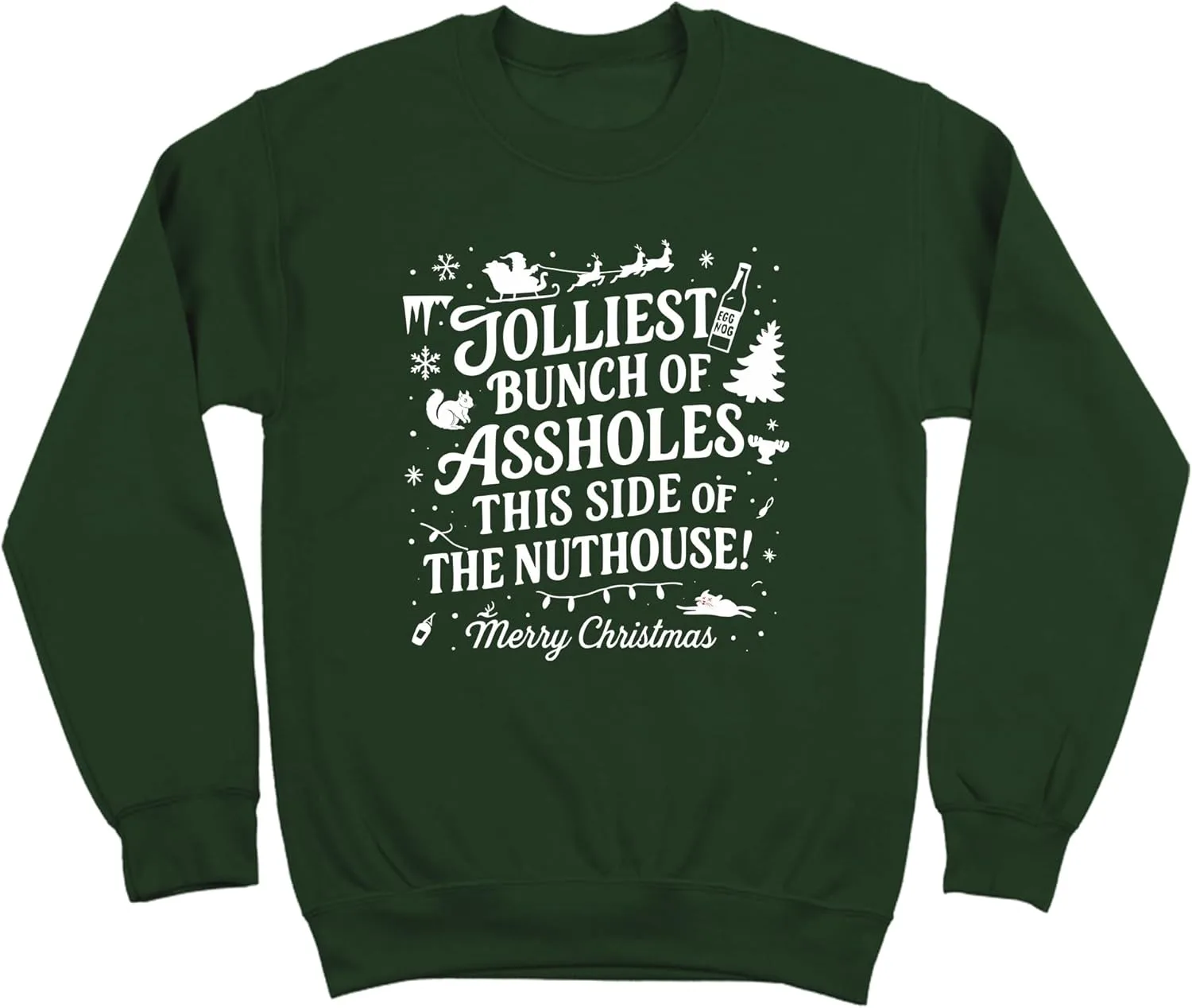 Свитшот Donkey Tees JOLLIEST BUNCH с новогодним принтом
Свитшот Donkey Tees JOLLIEST BUNCH с новогодним принтом