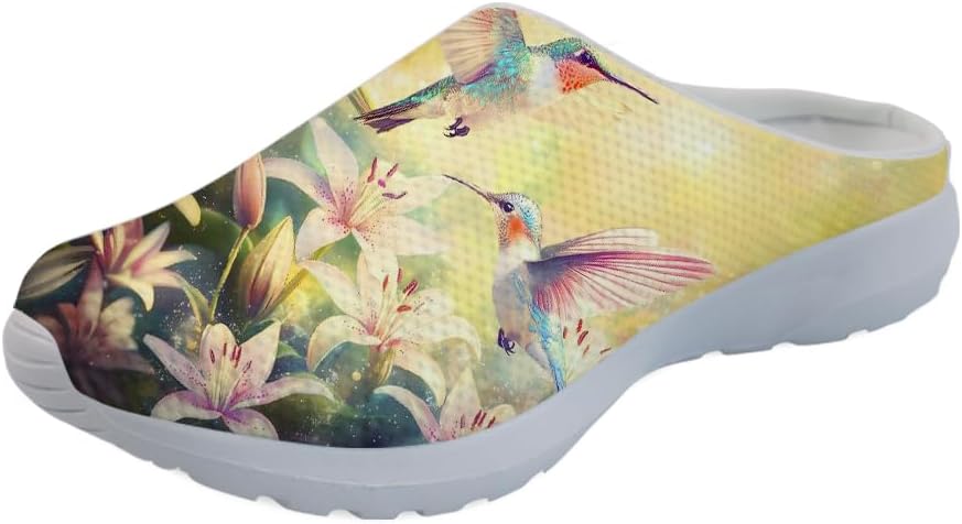 Кроссовки-сабо Forchrinse с гавайской пальмой для мужчин и женщин, открытая пятка, легкие, дышащие, для дома, работы и спортзала, Flower Hummingbird
Кроссовки-сабо Forchrinse с гавайской пальмой для мужчин и женщин, открытая пятка, легкие, дышащие, для дома, работы и спортзала, Flower Hummingbird