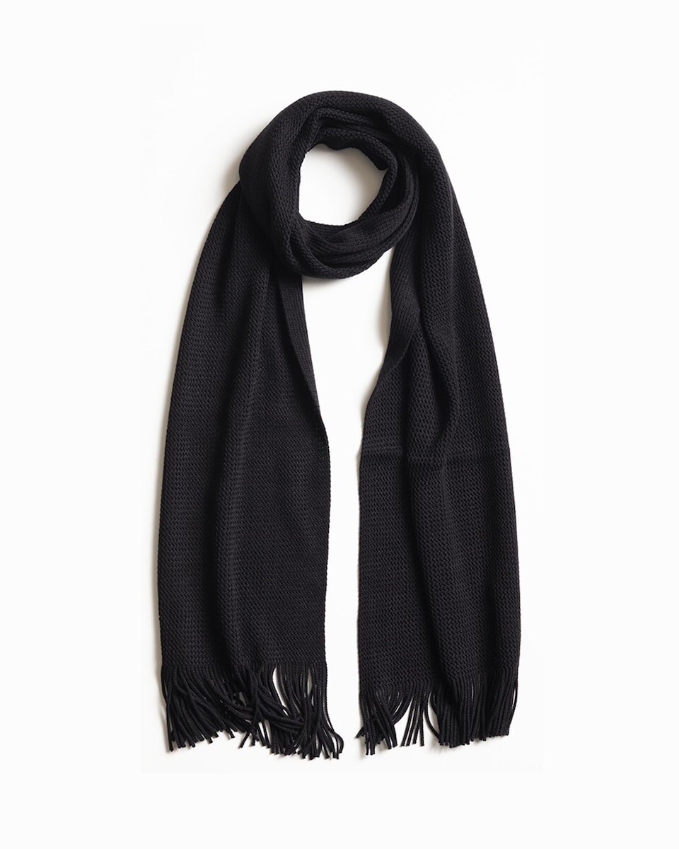 Однотонный черный мужской шарф PuroEgo, черный
Однотонный черный мужской шарф PuroEgo, черный