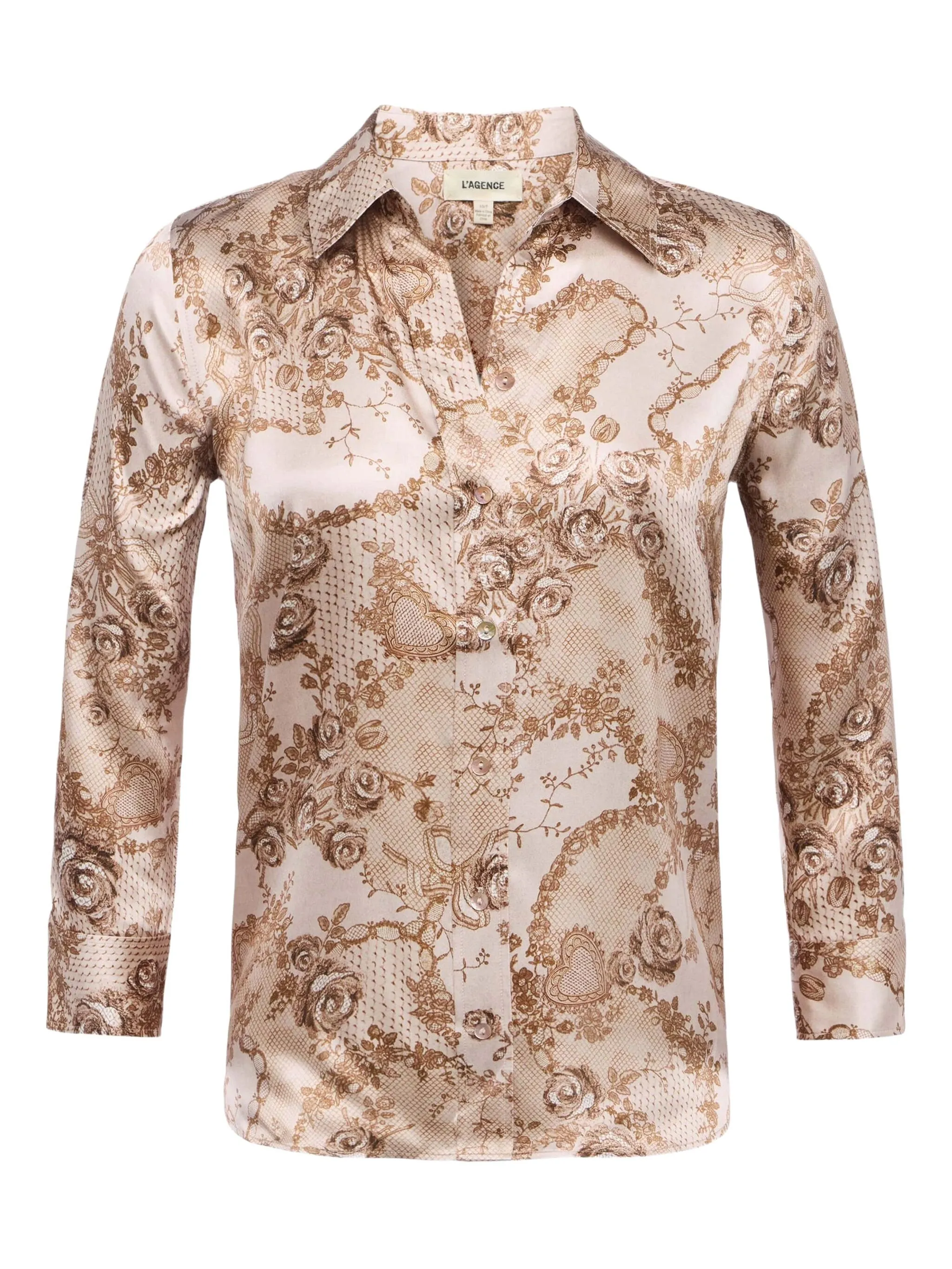 Рубашка в цветочек от Дэни L'Agence, нейтральный
Рубашка в цветочек от Дэни L'Agence, нейтральный