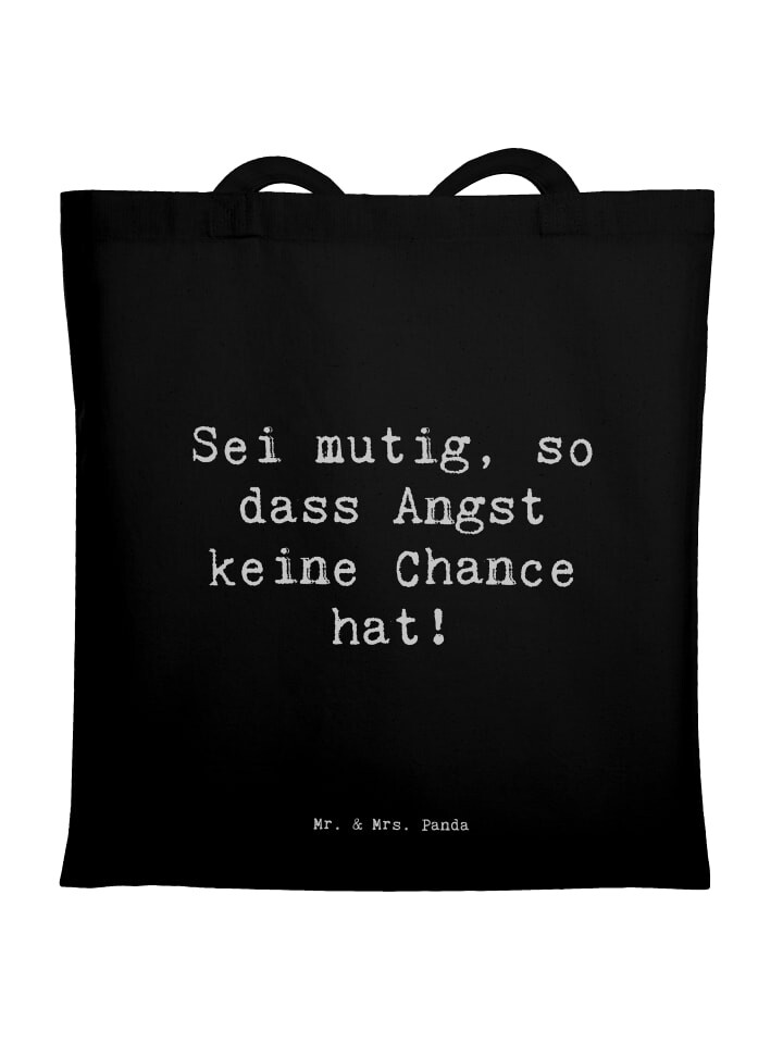 Сумка Mr. & Mrs. Panda Tragetasche Spruch Angst überwinden mit Spruch, черный
Сумка Mr. & Mrs. Panda Tragetasche Spruch Angst überwinden mit Spruch, черный