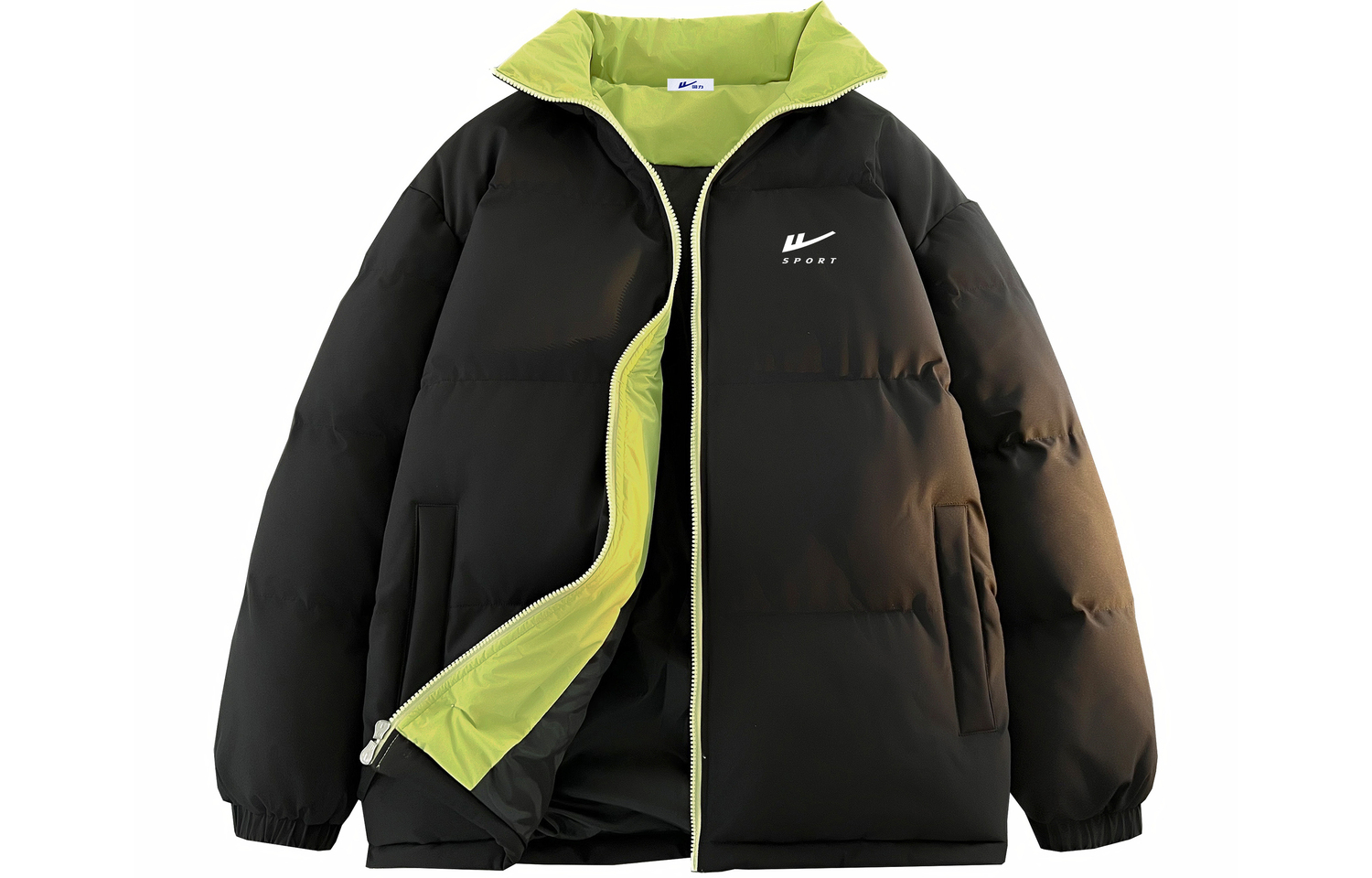 WARRIOR Пуховик Unisex, Black Green 
WARRIOR Пуховик Unisex, Black Green