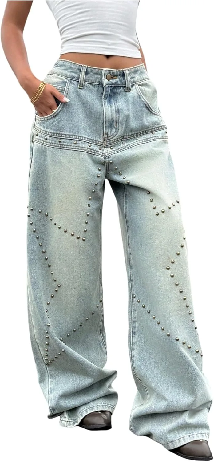 WDIRARA женские джинсы baggy с заклепками low rise wide leg
WDIRARA женские джинсы baggy с заклепками low rise wide leg