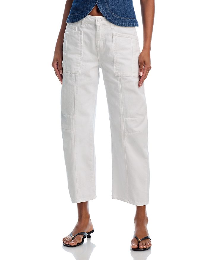 Коди Высокие Джинсы Rodeo в цвете Blanc L'AGENCE, белый 
Коди Высокие Джинсы Rodeo в цвете Blanc L'AGENCE, белый