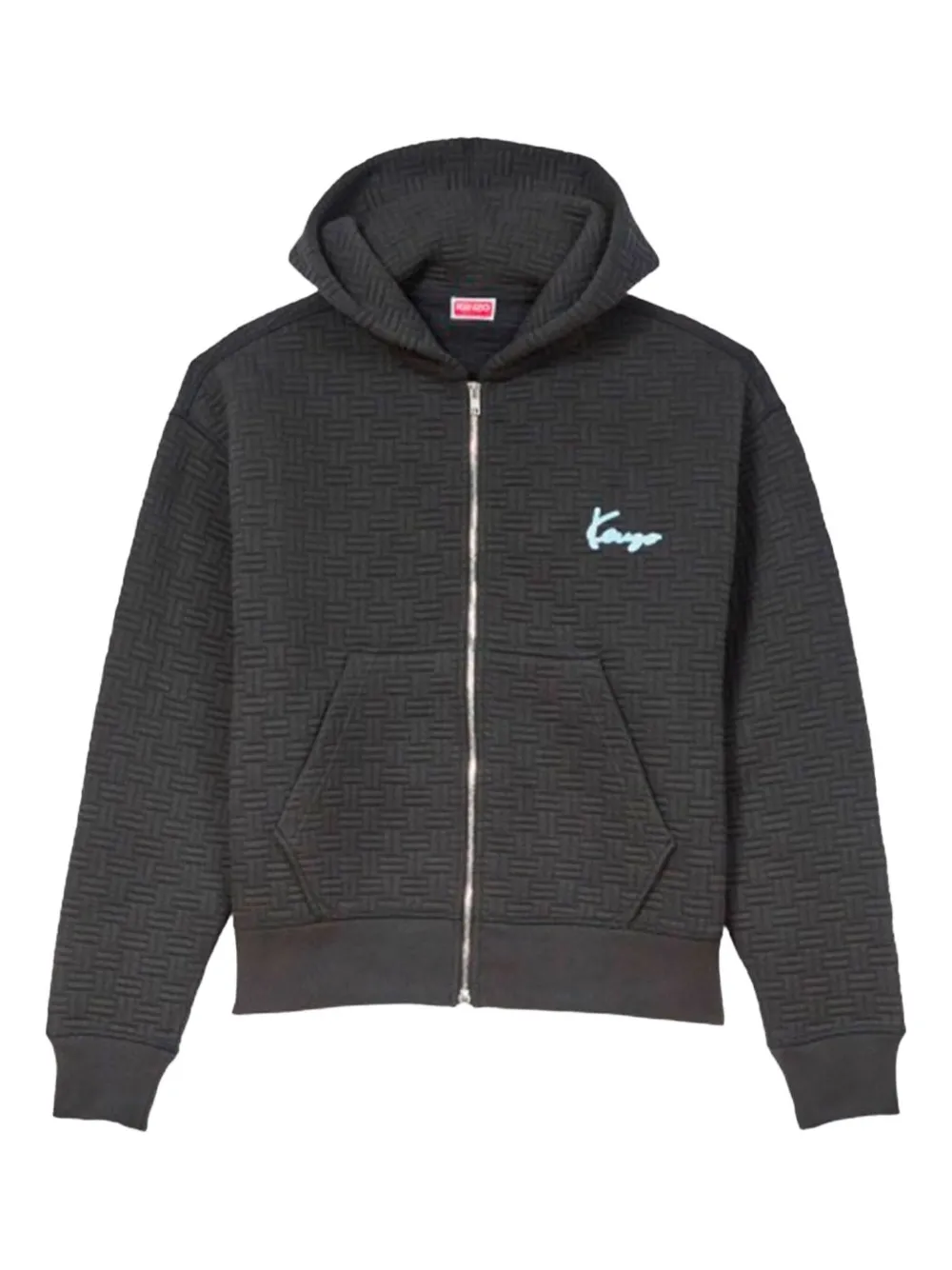 Стеганая толстовка с капюшоном на молнии KENZO, серый 
Стеганая толстовка с капюшоном на молнии KENZO, серый