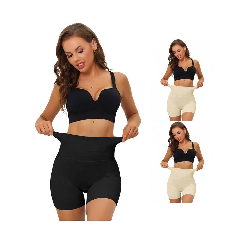 3 упаковки женских корректирующих трусиков с завышенной талией для мальчиков, трусиков с контролем живота ALLEGRA K, цвет White Black
3 упаковки женских корректирующих трусиков с завышенной талией для мальчиков, трусиков с контролем живота ALLEGRA K, цвет White Black