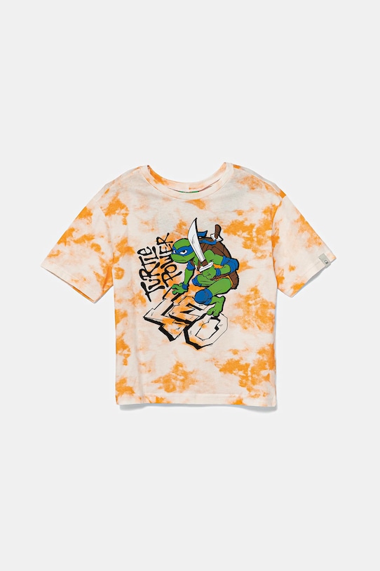 Детская хлопковая футболка United Colors Of Benetton, оранжевый
Детская хлопковая футболка United Colors Of Benetton, оранжевый