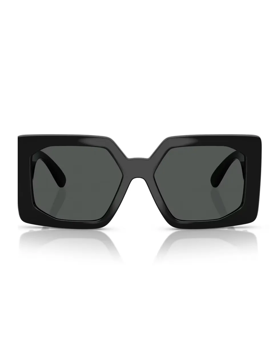 Женские квадратные солнцезащитные очки впрыснутые в сером цвете Versace, черный
Женские квадратные солнцезащитные очки впрыснутые в сером цвете Versace, черный