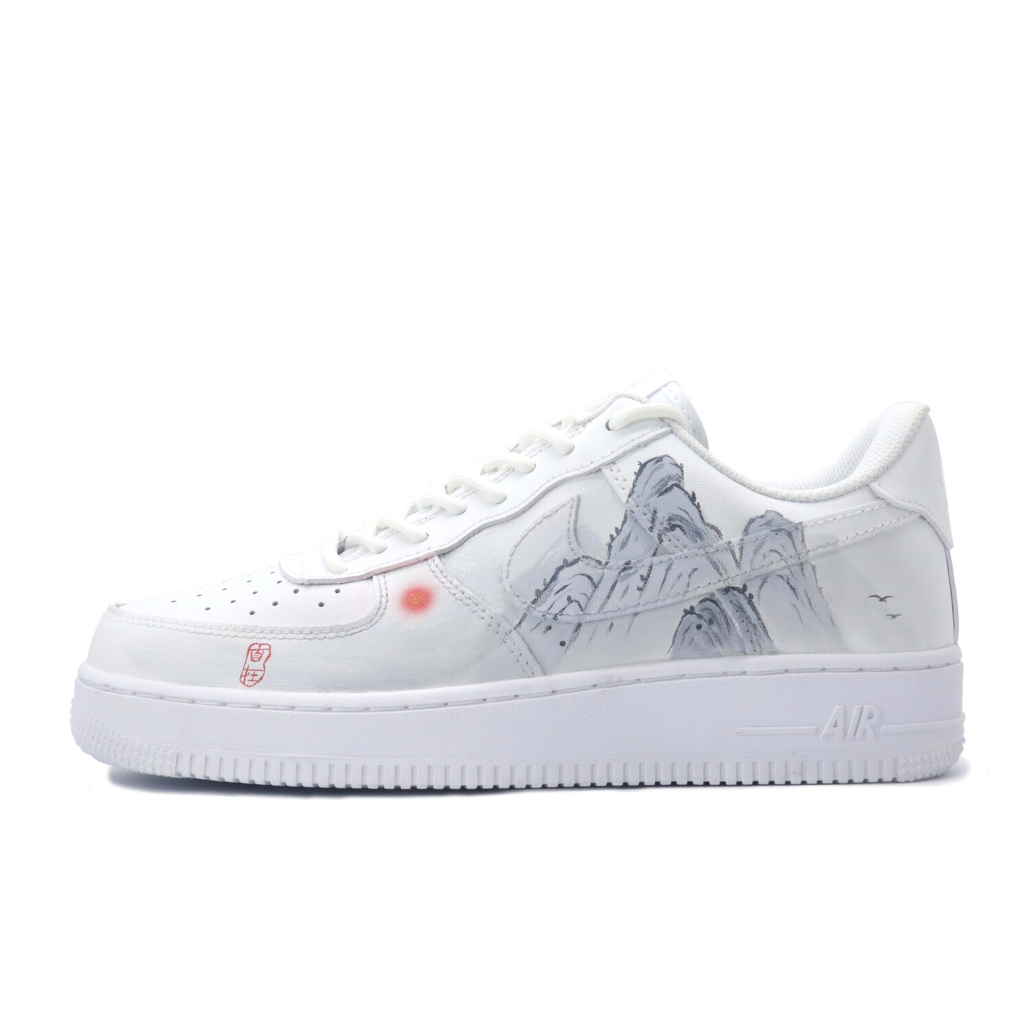 Кроссовки для скейтбординга Air Force 1 женские с низким верхом серый/белый/красный Nike
Кроссовки для скейтбординга Air Force 1 женские с низким верхом серый/белый/красный Nike