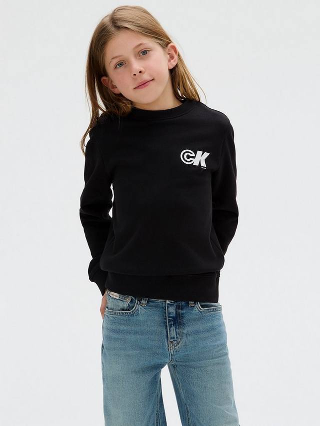 Детская фуфайка из махровой ткани с круглым вырезом Calvin Klein, Ck Black
Детская фуфайка из махровой ткани с круглым вырезом Calvin Klein, Ck Black