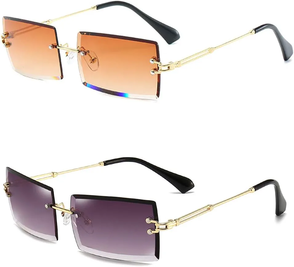 Солнцезащитные очки Dollger Y2K для женщин, без оправы, прямоугольные, в стиле 90-х; для мужчин, без оправы, квадратные, в стиле 2000-х; защита UV400, G: Tea+grey
Солнцезащитные очки Dollger Y2K для женщин, без оправы, прямоугольные, в стиле 90-х; для мужчин, без оправы, квадратные, в стиле 2000-х; защита UV400, G: Tea+grey