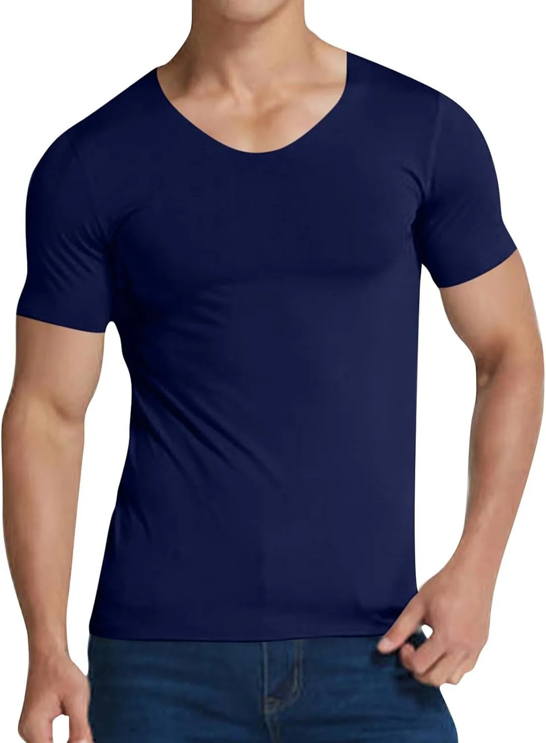 Мужская футболка V-образного выреза с коротким рукавом Slim Fit для тренировок
Мужская футболка V-образного выреза с коротким рукавом Slim Fit для тренировок