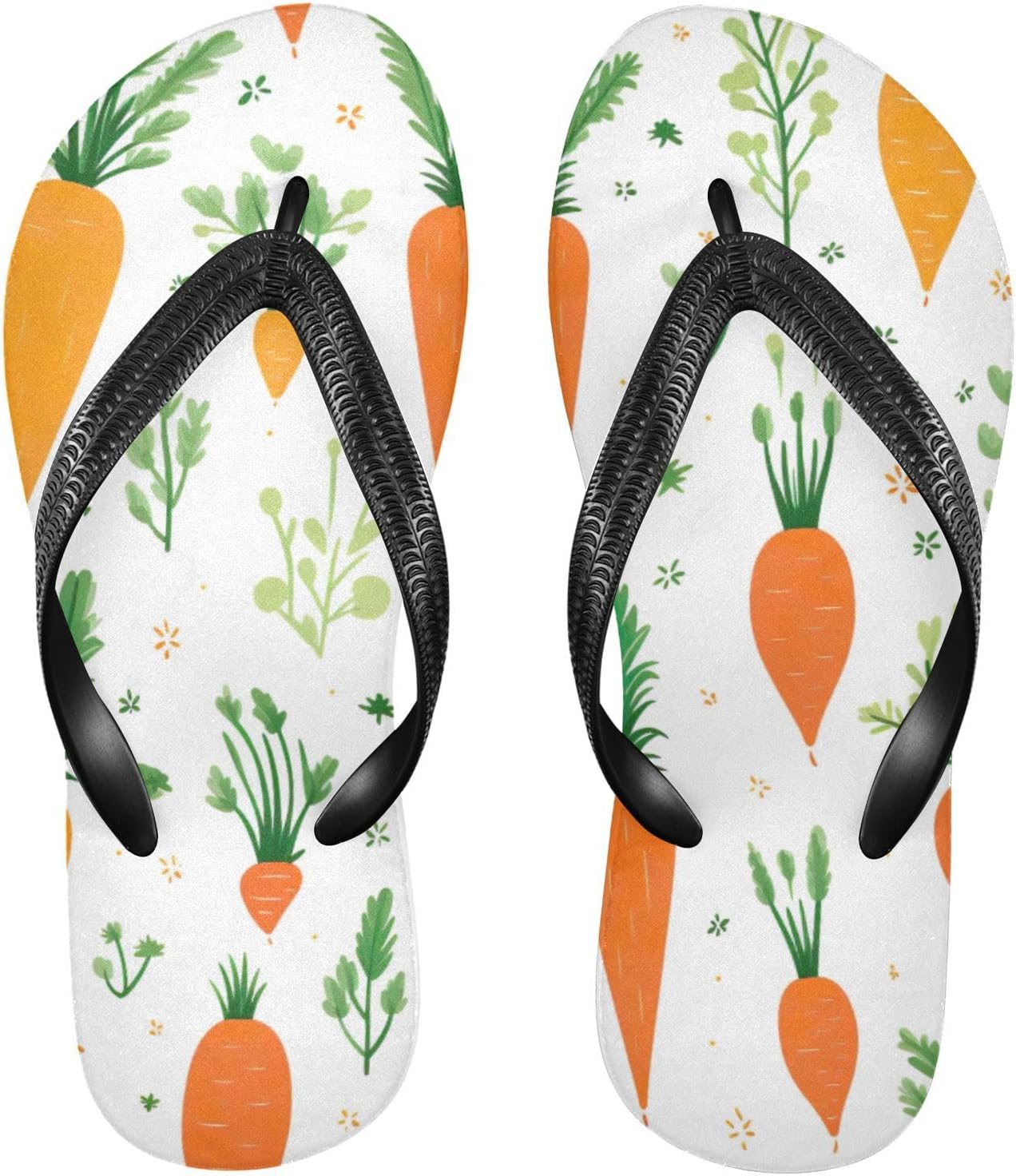 Шлепанцы с рисунком листьев и моркови для пляжа, летние повседневные сандалии для женщин и мужчин, тапочки для душа, размер XS Kfbe, Carrot
Шлепанцы с рисунком листьев и моркови для пляжа, летние повседневные сандалии для женщин и мужчин, тапочки для душа, размер XS Kfbe, Carrot