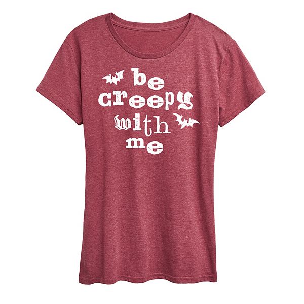 Женская футболка с принтом "Be Creepy With Me" Unbranded, Heather Wine, Красный, Женская футболка с принтом "Be Creepy With Me" Unbranded, Heather Wine
Женская футболка с принтом "Be Creepy With Me" Unbranded, Heather Wine, Красный, Женская футболка с принтом "Be Creepy With Me" Unbranded, Heather Wine