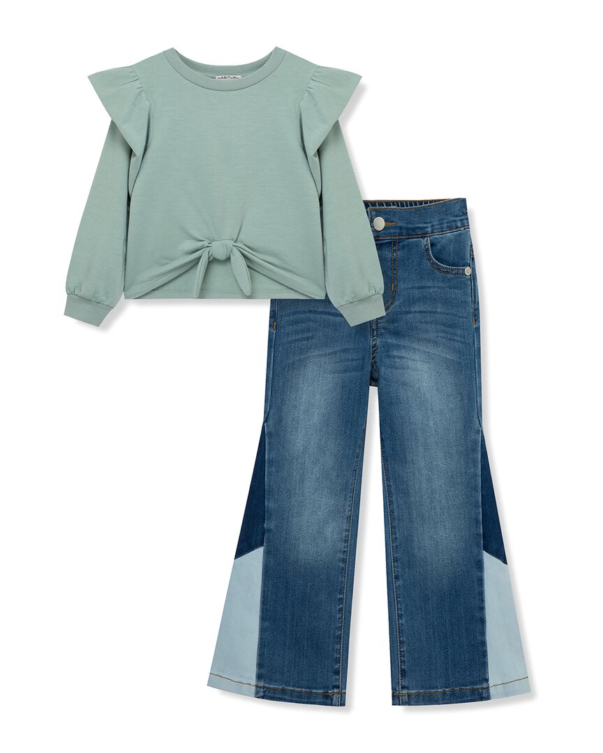Топ Habitual Knit и комплект из джинсовой ткани в стиле пэчворк, зеленый
Топ Habitual Knit и комплект из джинсовой ткани в стиле пэчворк, зеленый