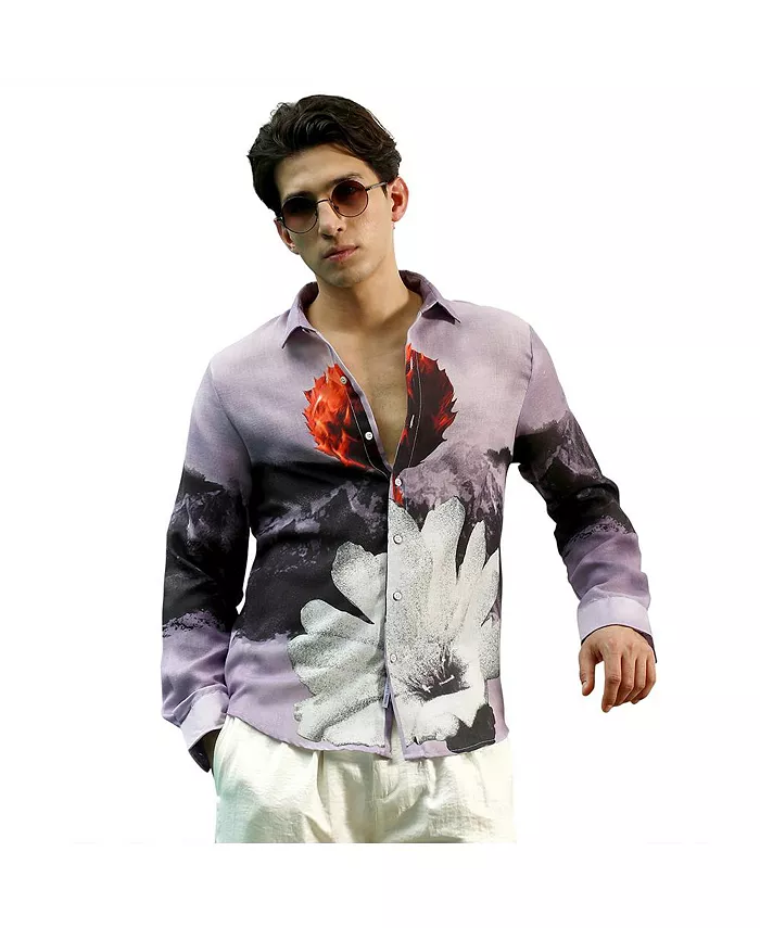 Мужская фиолетовая рубашка из вискозы с цветочным принтом и отложным воротником Campus Sutra
Мужская фиолетовая рубашка из вискозы с цветочным принтом и отложным воротником Campus Sutra