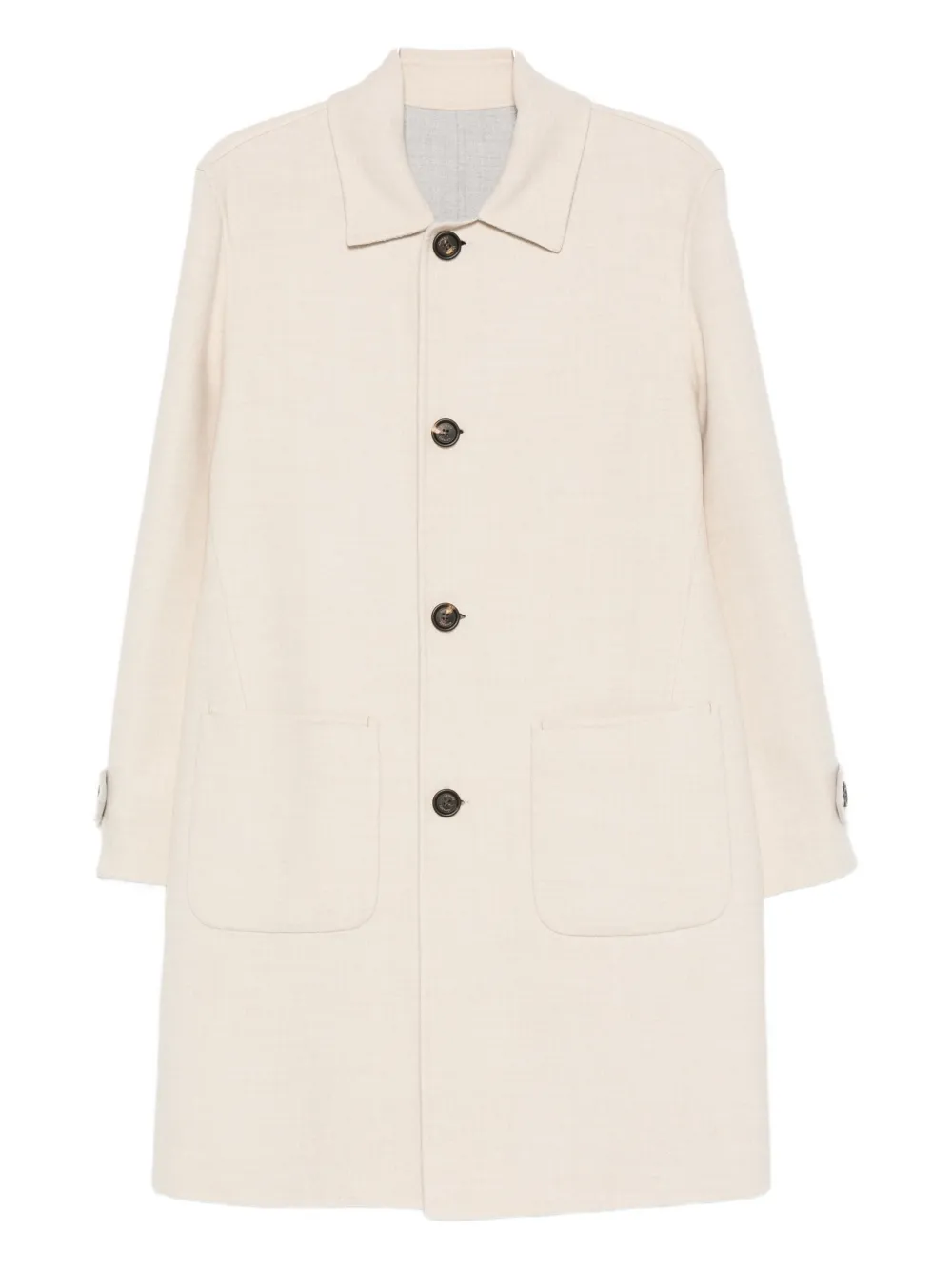 Однобортное пальто с накладными карманами Eleventy, нейтральный
Однобортное пальто с накладными карманами Eleventy, нейтральный