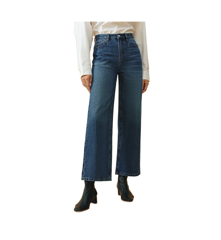 Укороченные широкие джинсы Cityer Hey Joanie, Dark blue
Укороченные широкие джинсы Cityer Hey Joanie, Dark blue