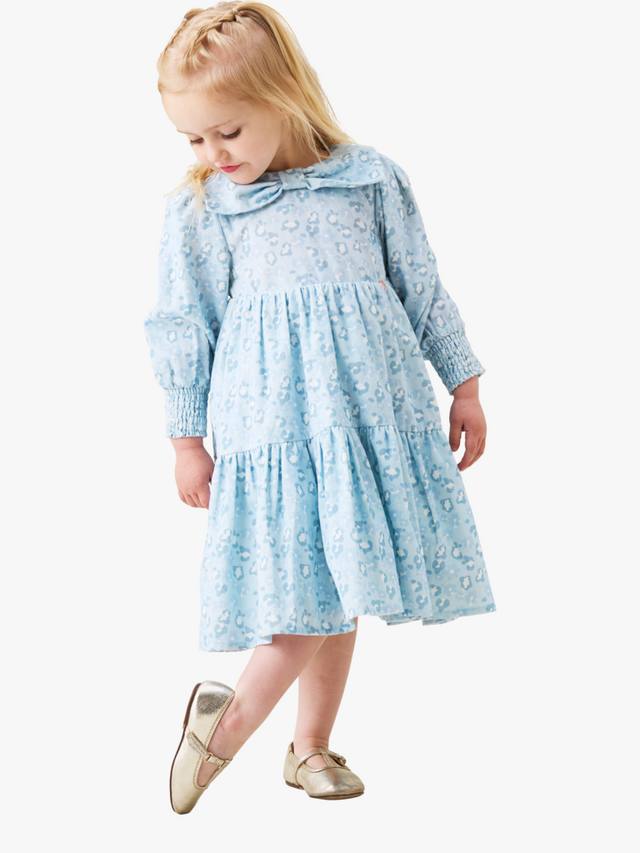 Детское платье с бантом и воротником-стойкой Angel & Rocket, Blue
Детское платье с бантом и воротником-стойкой Angel & Rocket, Blue