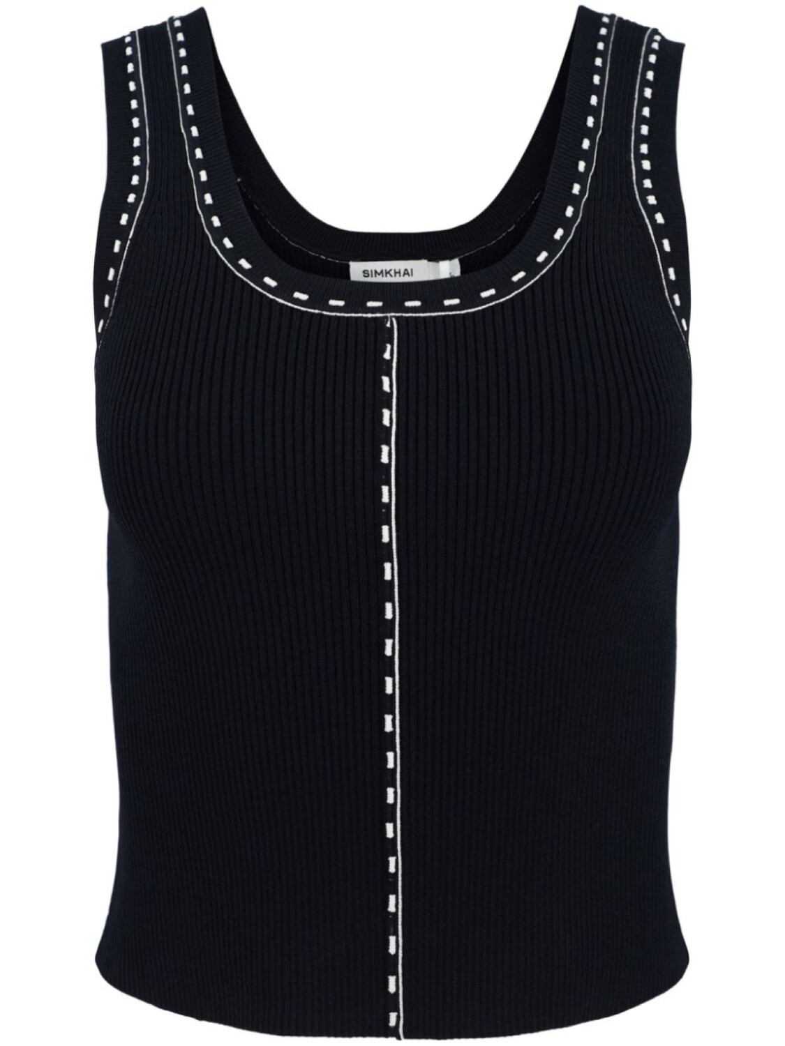 Трикотажный топ Nailah с декоративной строчкой Simkhai, синий
Трикотажный топ Nailah с декоративной строчкой Simkhai, синий