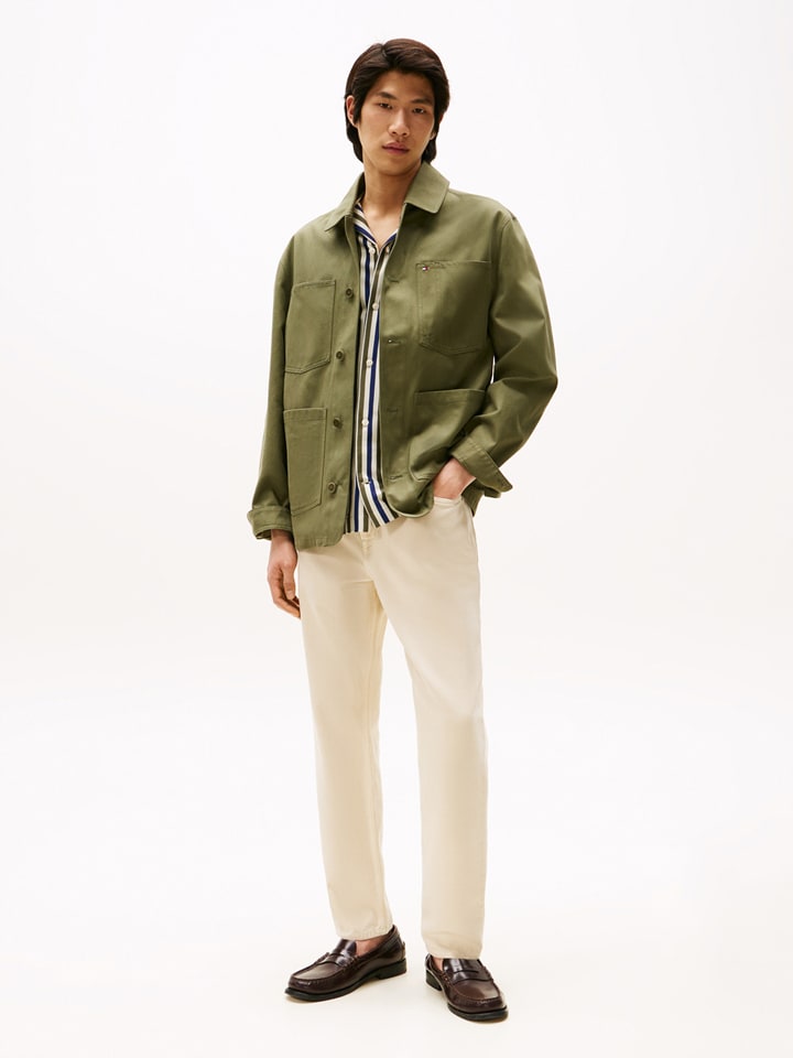 Джинсы зауженного кроя бежевого цвета TOMMY JEANS
Джинсы зауженного кроя бежевого цвета TOMMY JEANS